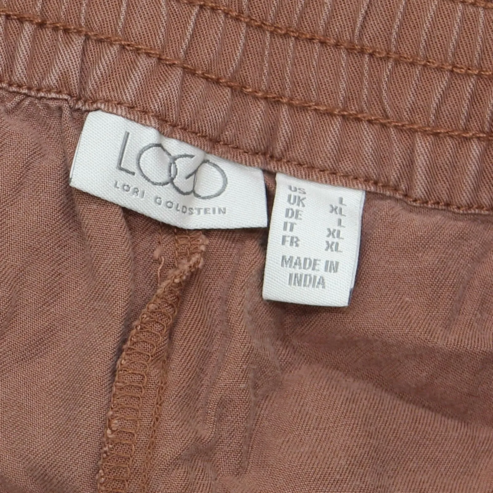 LOGO by Lori Goldstein Woven Lyocell Jogger Pants With Pockets