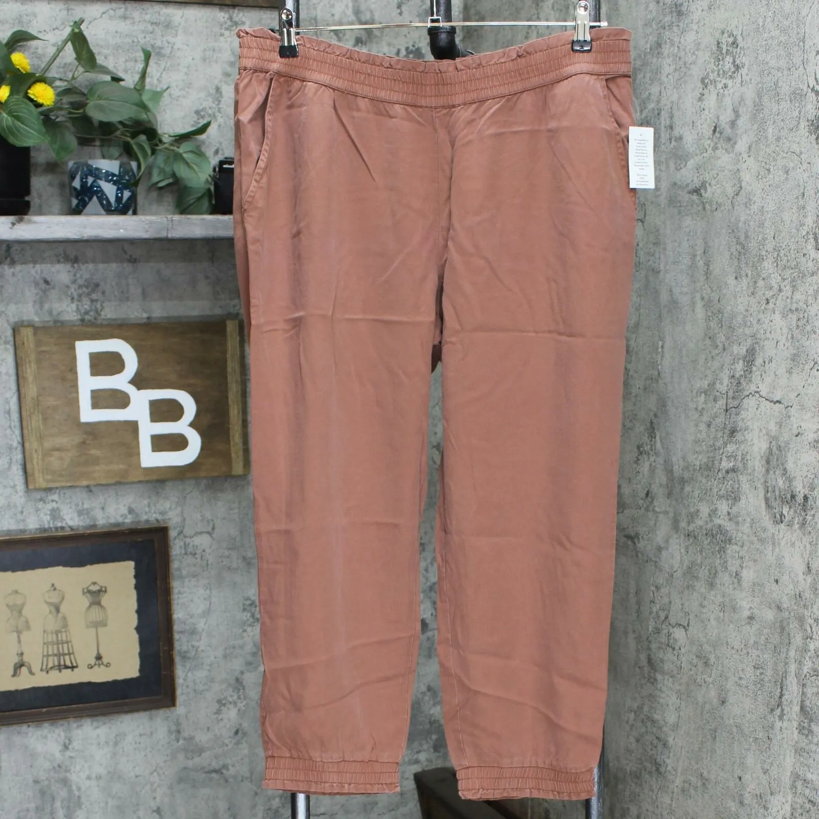LOGO by Lori Goldstein Woven Lyocell Jogger Pants With Pockets