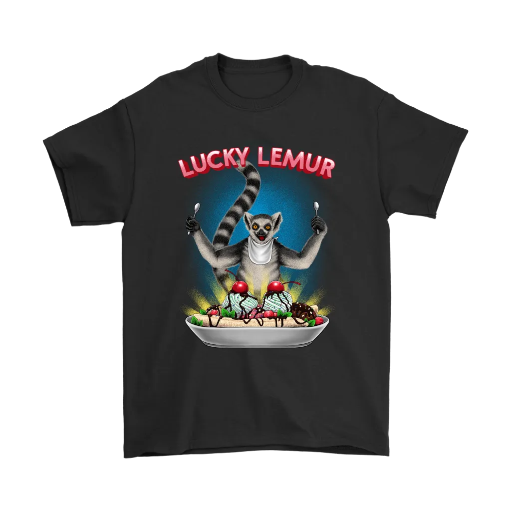 Lucky Lemur T-shirt, Funny Lemur Shirt, Funny Ice Cream T-shirt,