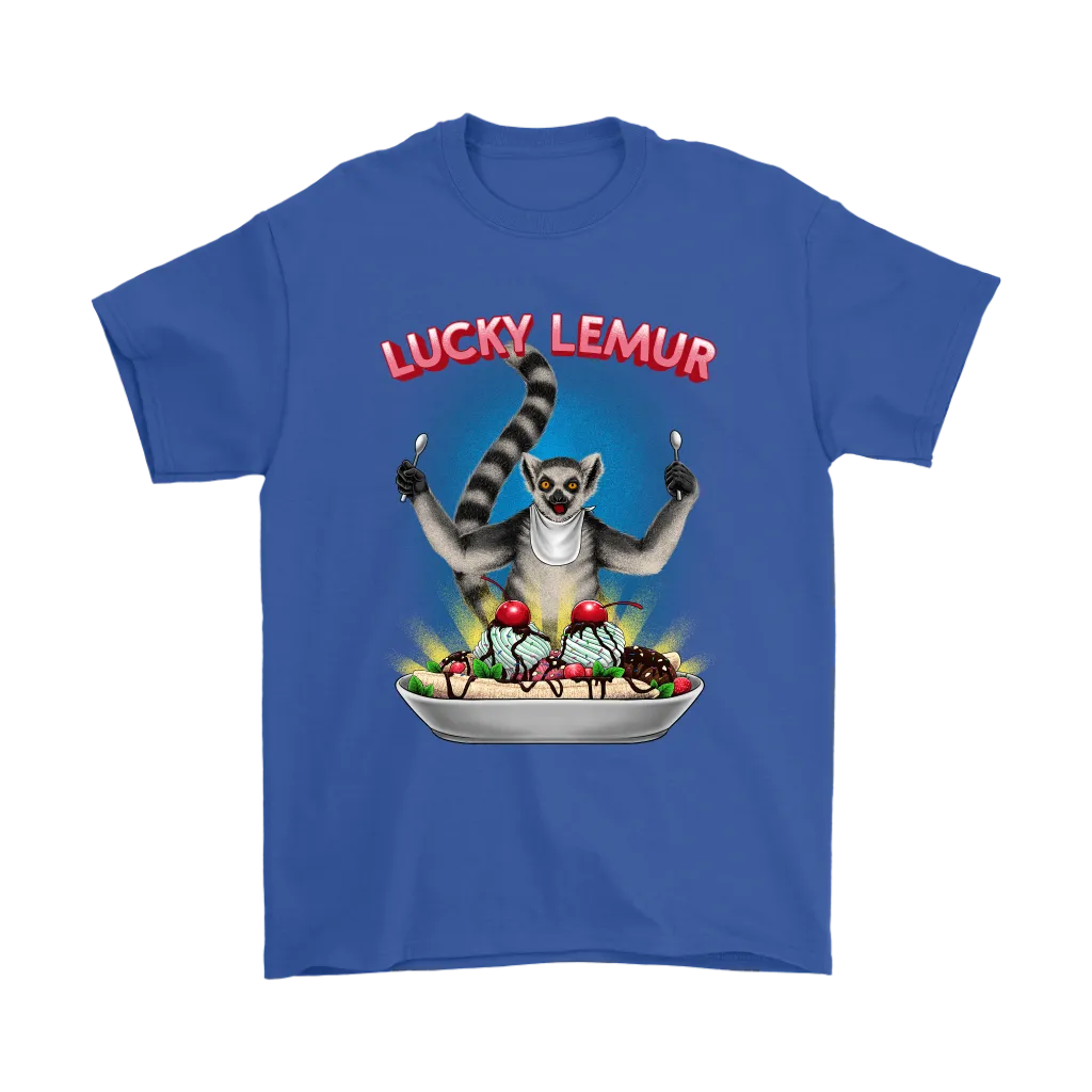 Lucky Lemur T-shirt, Funny Lemur Shirt, Funny Ice Cream T-shirt,