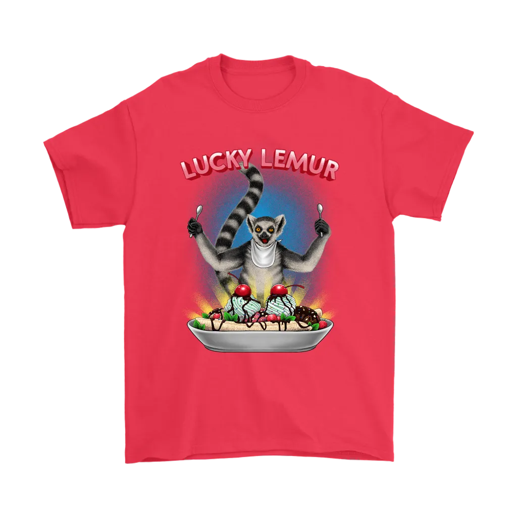 Lucky Lemur T-shirt, Funny Lemur Shirt, Funny Ice Cream T-shirt,
