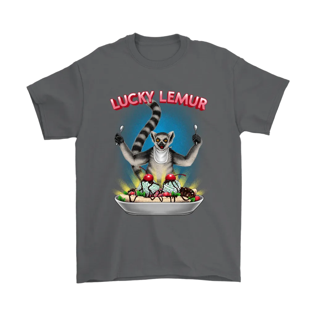 Lucky Lemur T-shirt, Funny Lemur Shirt, Funny Ice Cream T-shirt,