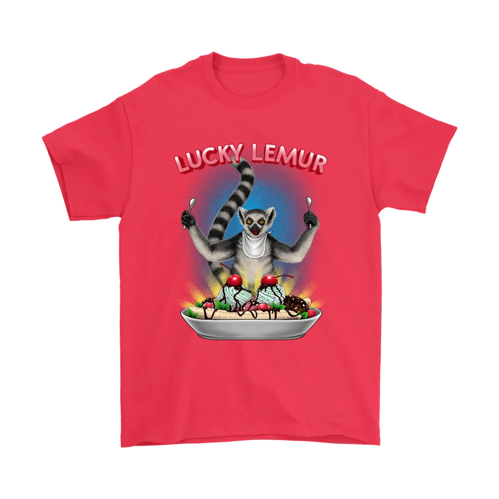 Lucky Lemur T-shirt, Funny Lemur Shirt, Funny Ice Cream T-shirt,