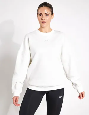 Lux Oversized Crew - Chalk