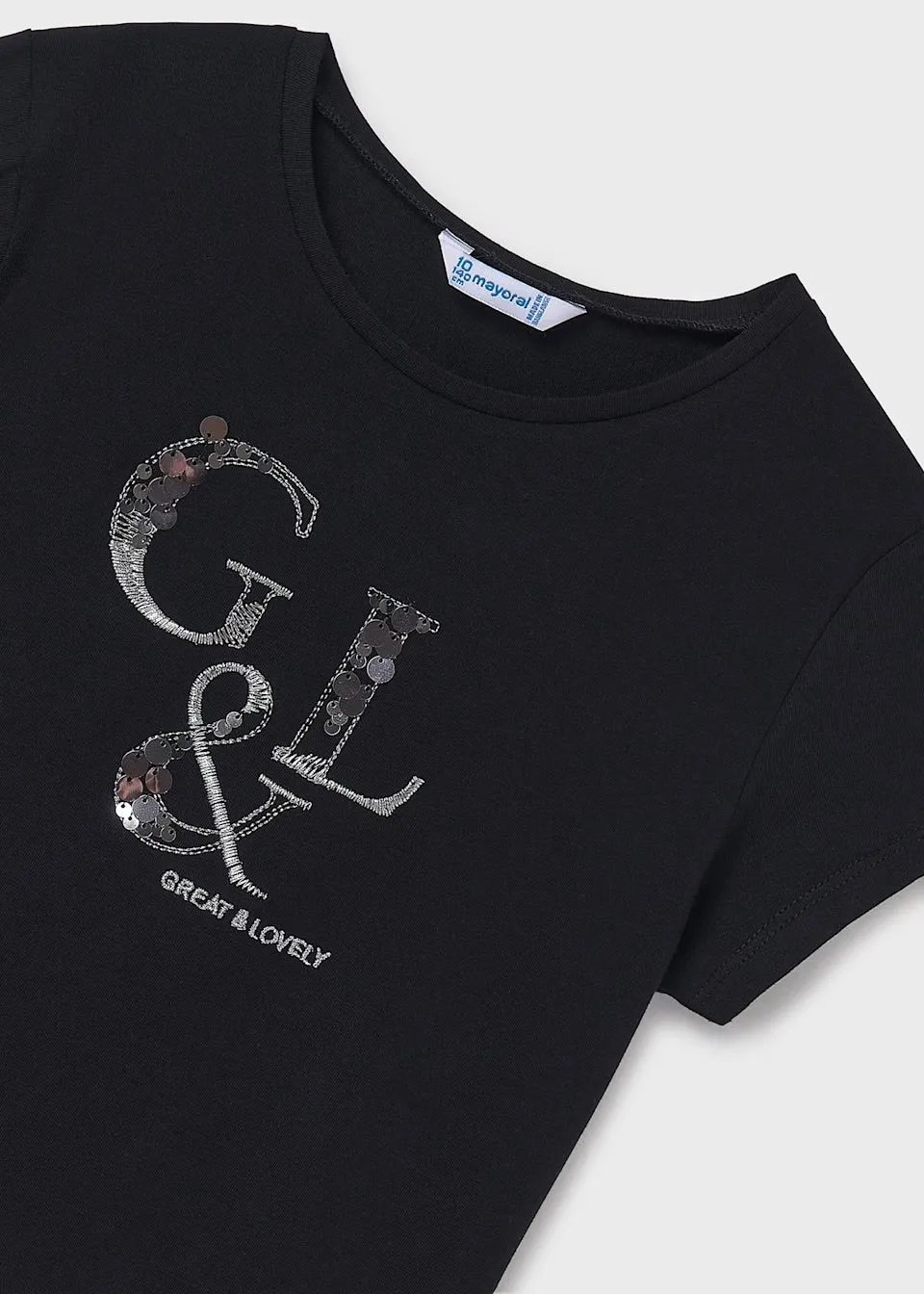 Mayoral Older Girls T-Shirt 854 Black