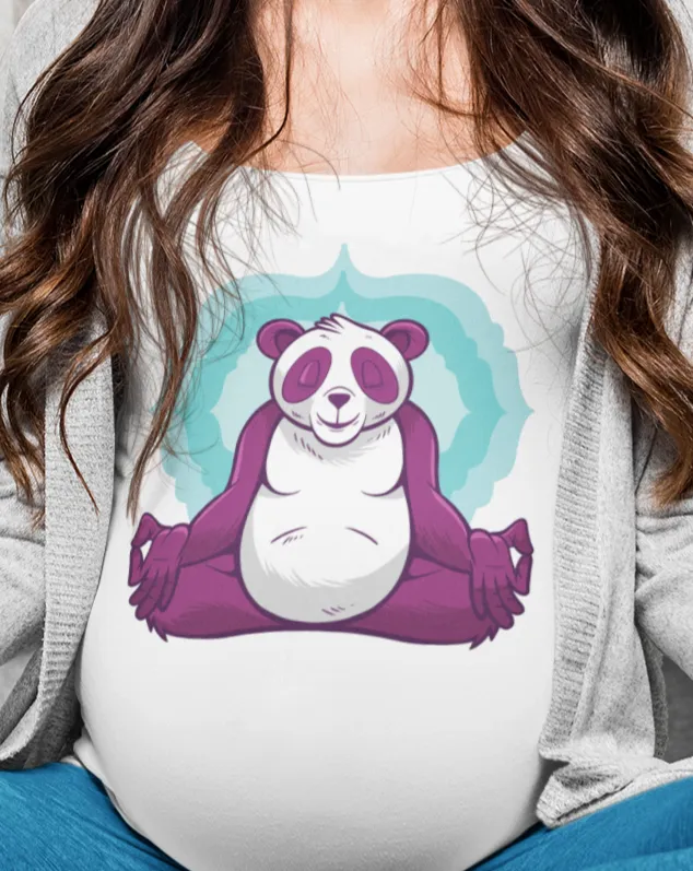 Meditation T-shirt, Funny Meditation Gift, Panda Meditation Shirt, Panda Yoga Shirt, Funny Panda Shirt