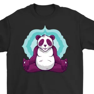 Meditation T-shirt, Funny Meditation Gift, Panda Meditation Shirt, Panda Yoga Shirt, Funny Panda Shirt