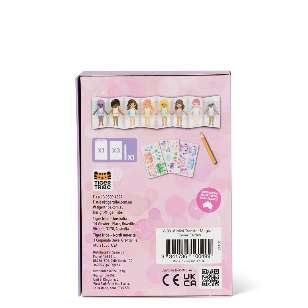 Mini Transfer Magic Flower Fairies art and craft for kids by Tiger Tribe 3yrs 