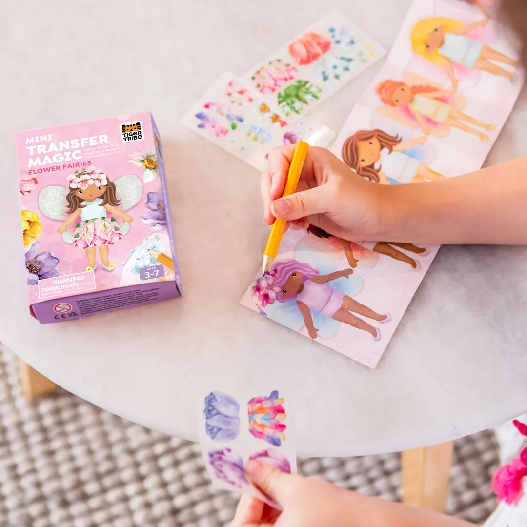 Mini Transfer Magic Flower Fairies art and craft for kids by Tiger Tribe 3yrs 