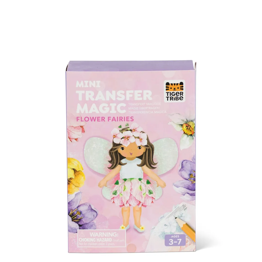 Mini Transfer Magic Flower Fairies art and craft for kids by Tiger Tribe 3yrs 