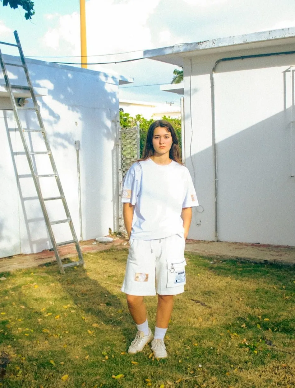 Mod Wave Movement Basic T-Shirt- White