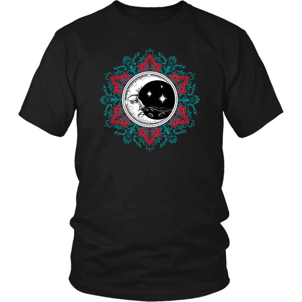 Moon and Stars T-shirt, Nighttime Meditation Shirt