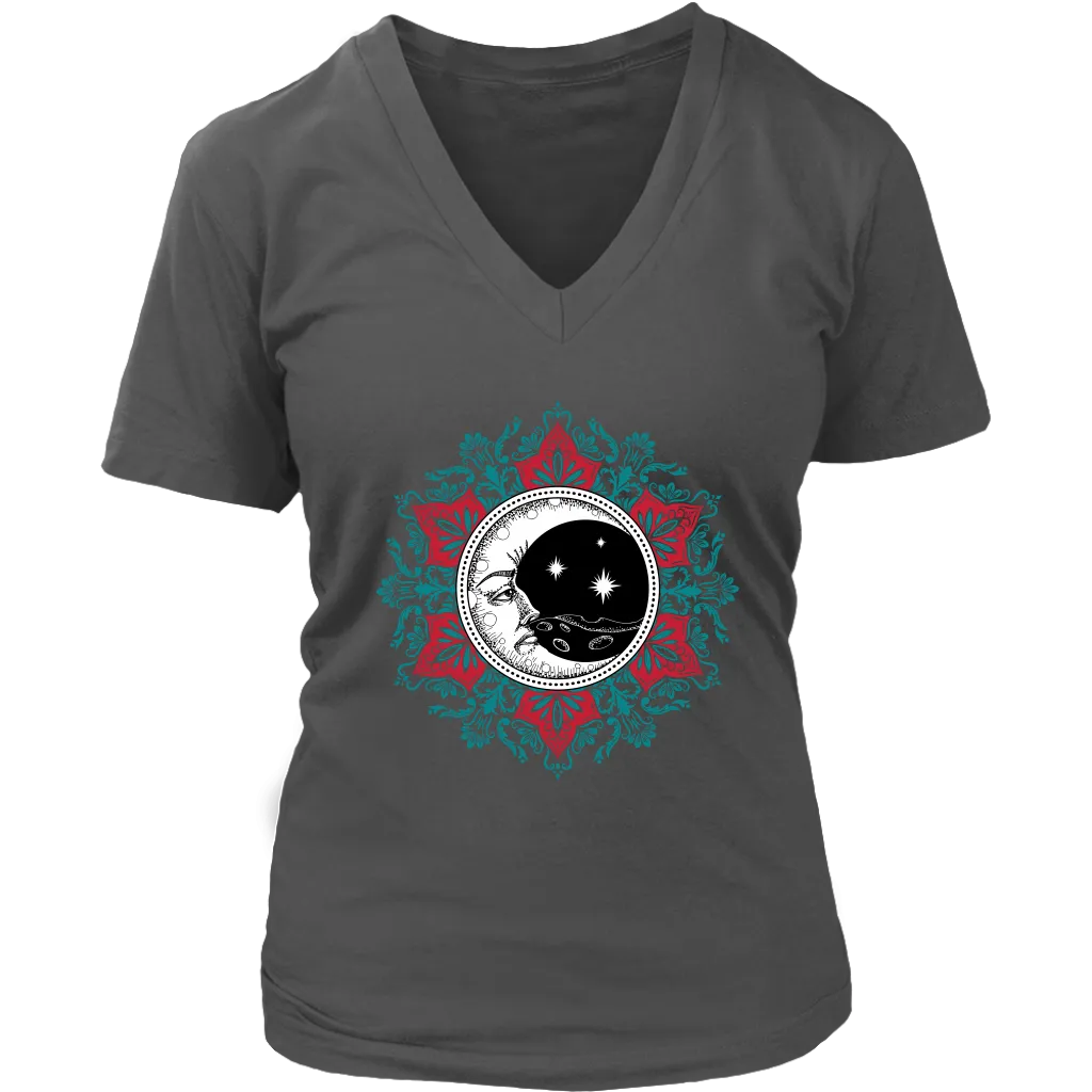 Moon and Stars T-shirt, Nighttime Meditation Shirt