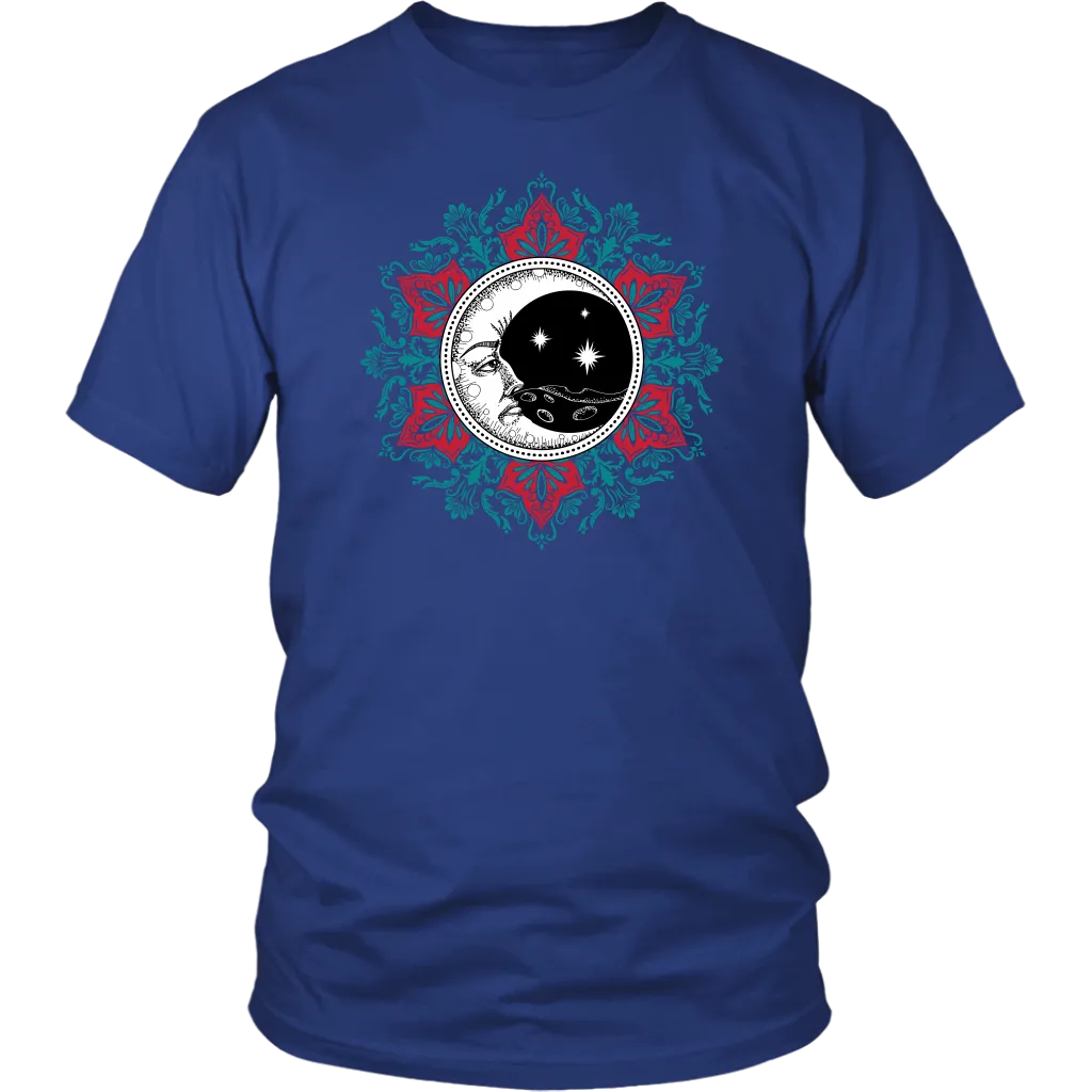 Moon and Stars T-shirt, Nighttime Meditation Shirt