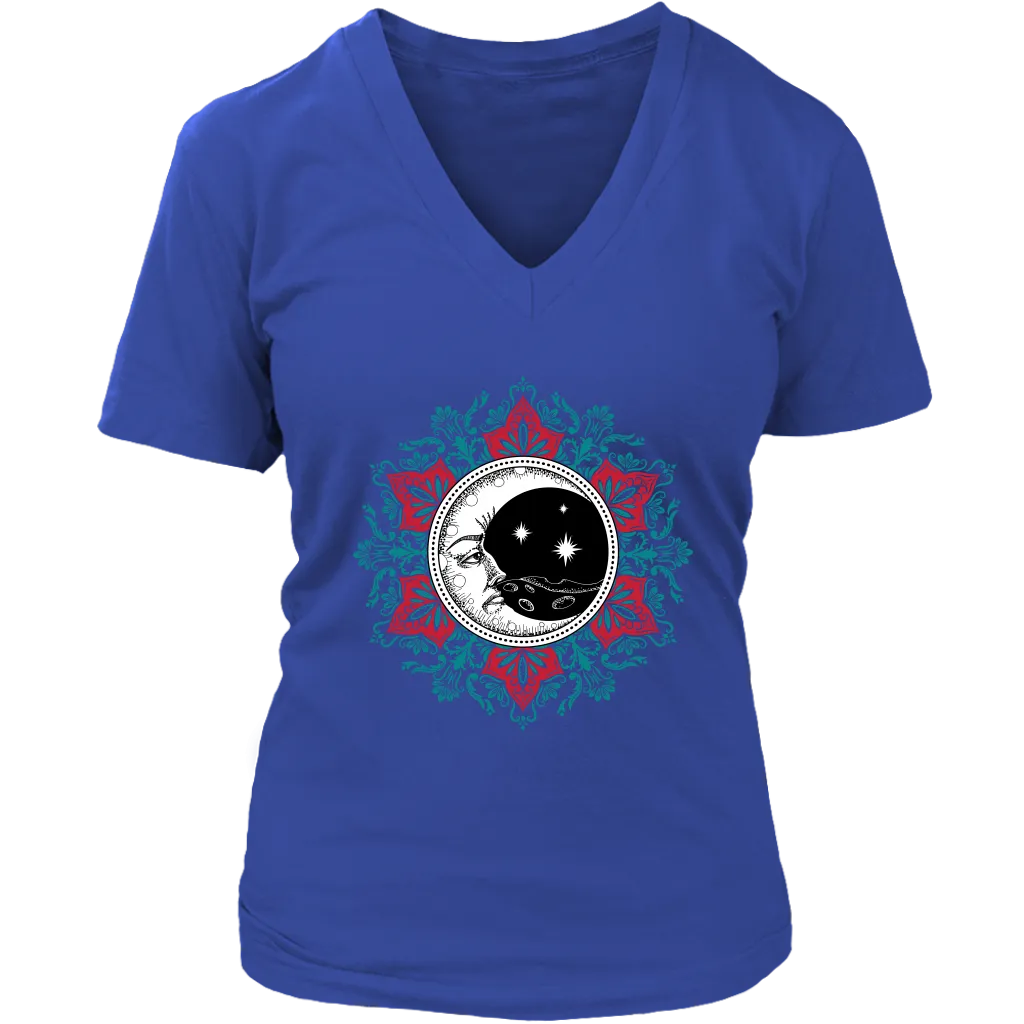 Moon and Stars T-shirt, Nighttime Meditation Shirt