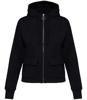Organic Full Zip Hooded Sweatshirt: Womens