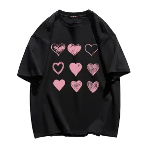 Painting Love Print T-shirt