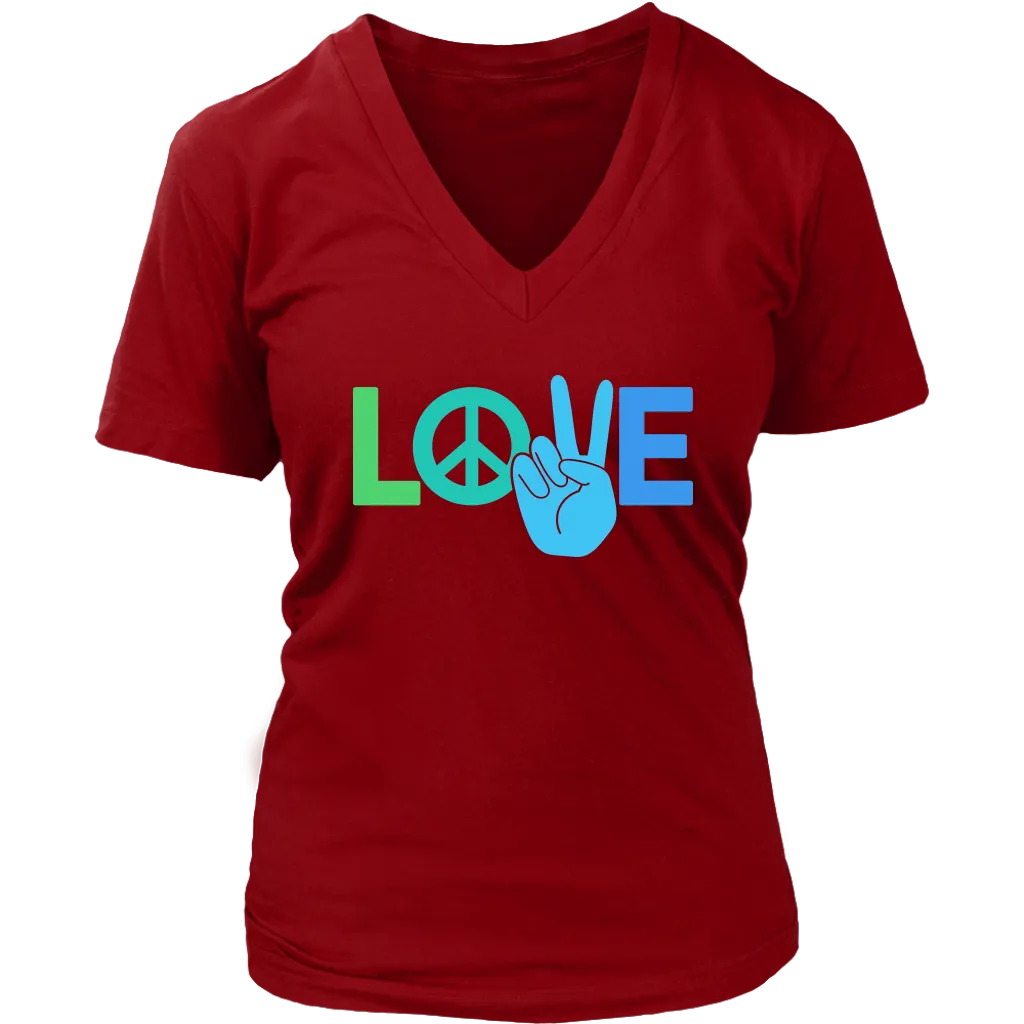 Peace and Love T-shirt, Gift for Hippie, Love Shirt, Gift of Love, Psychedelic Shirt