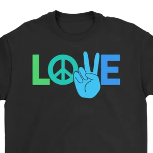 Peace and Love T-shirt, Gift for Hippie, Love Shirt, Gift of Love, Psychedelic Shirt