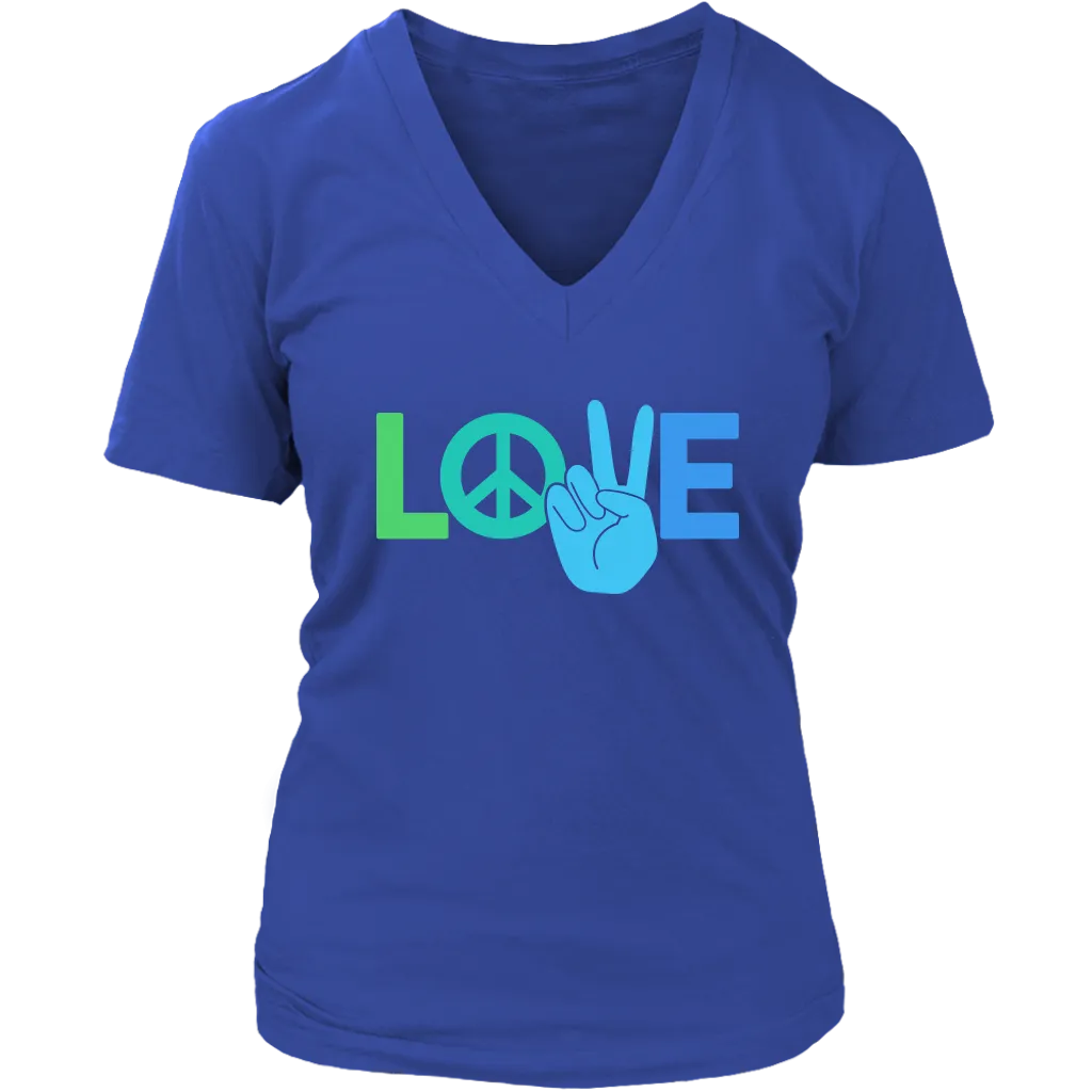Peace and Love T-shirt, Gift for Hippie, Love Shirt, Gift of Love, Psychedelic Shirt
