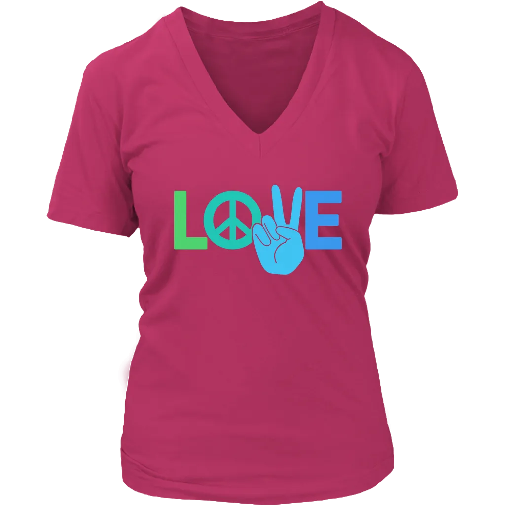 Peace and Love T-shirt, Gift for Hippie, Love Shirt, Gift of Love, Psychedelic Shirt