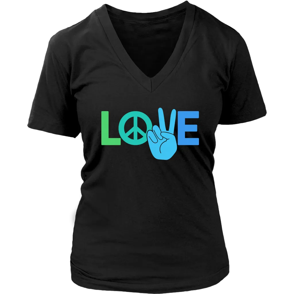 Peace and Love T-shirt, Gift for Hippie, Love Shirt, Gift of Love, Psychedelic Shirt
