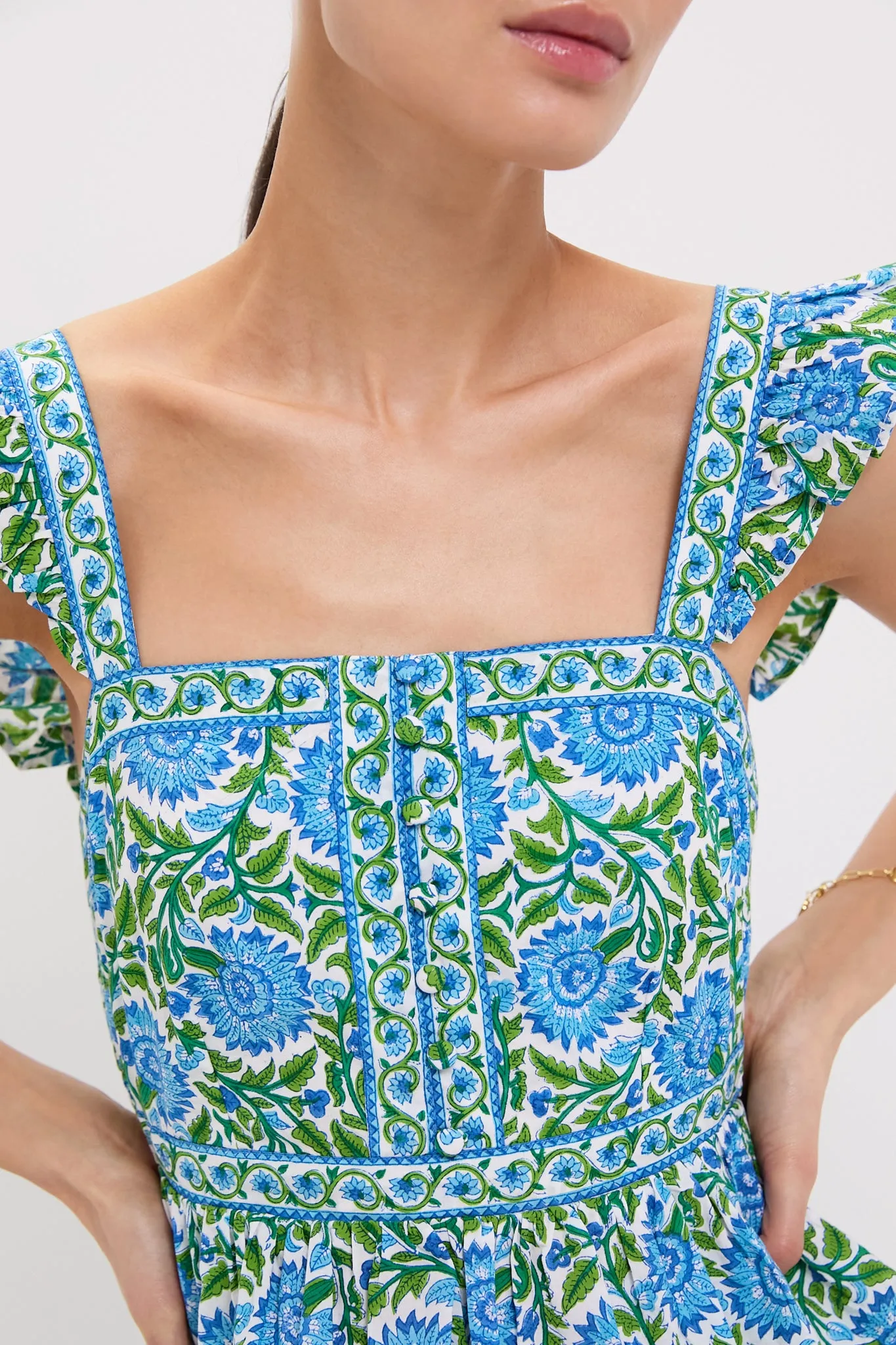 Peacock Border Freya Top