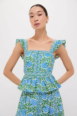 Peacock Border Freya Top