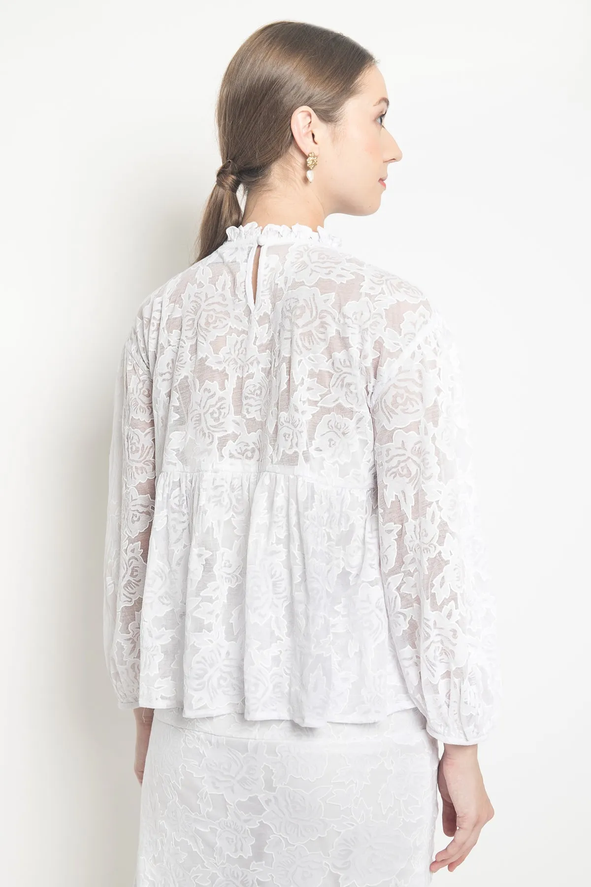 Petal Blouse in White