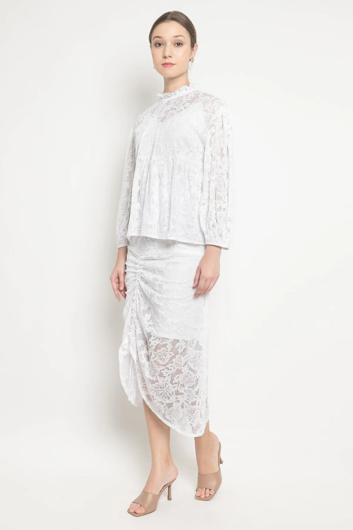 Petal Blouse in White