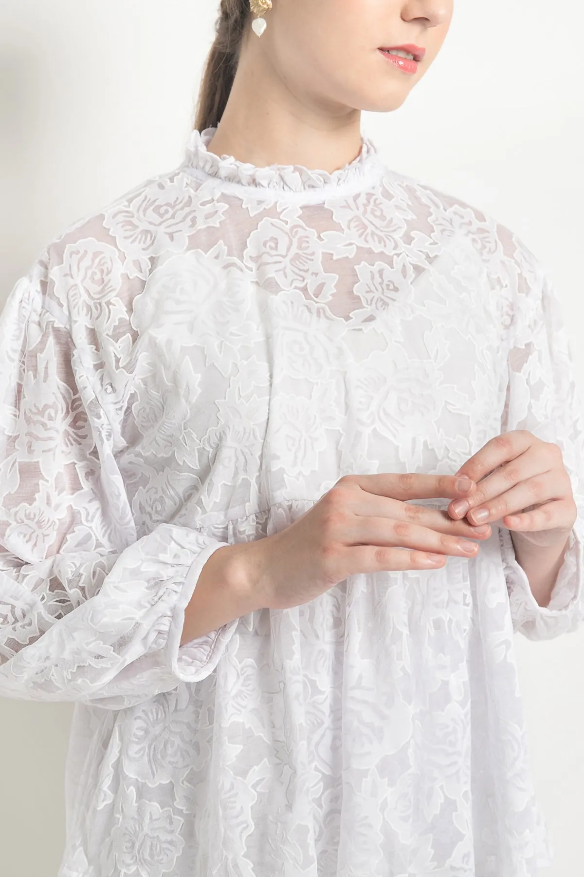 Petal Blouse in White