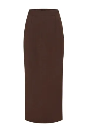 Posse Emma Pencil Skirt in Chocolate