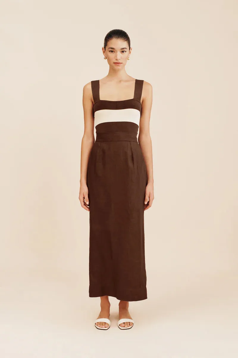 Posse Emma Pencil Skirt in Chocolate