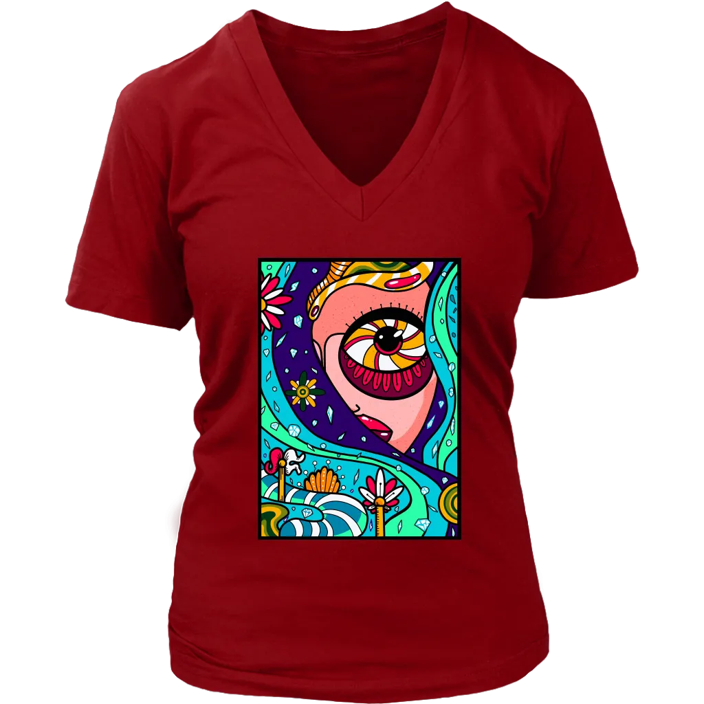 Psychedelic T-shirt, Gift for Hippie, Psychedelic Girl Shirt, Psychedelic Gift, Abstract T-shirt