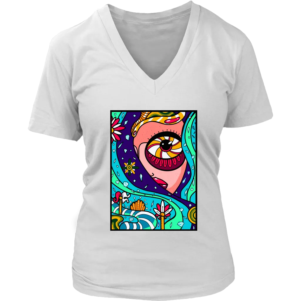 Psychedelic T-shirt, Gift for Hippie, Psychedelic Girl Shirt, Psychedelic Gift, Abstract T-shirt