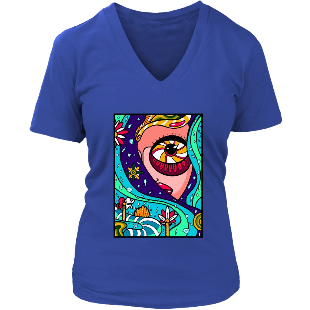 Psychedelic T-shirt, Gift for Hippie, Psychedelic Girl Shirt, Psychedelic Gift, Abstract T-shirt