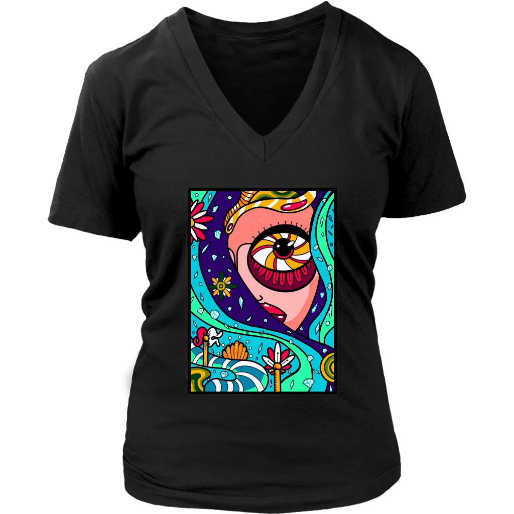 Psychedelic T-shirt, Gift for Hippie, Psychedelic Girl Shirt, Psychedelic Gift, Abstract T-shirt