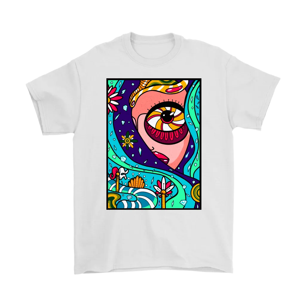 Psychedelic T-shirt, Gift for Hippie, Psychedelic Girl Shirt, Psychedelic Gift, Abstract T-shirt