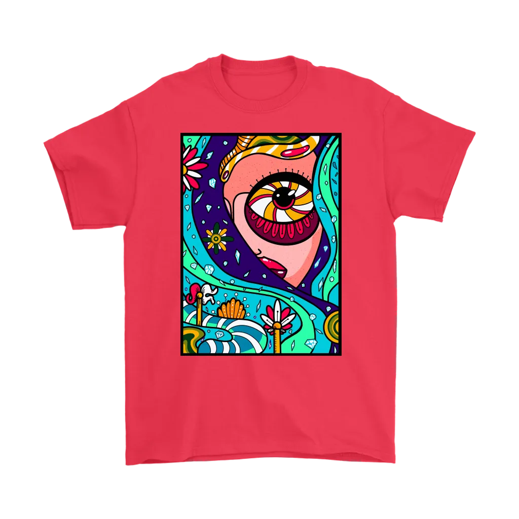 Psychedelic T-shirt, Gift for Hippie, Psychedelic Girl Shirt, Psychedelic Gift, Abstract T-shirt