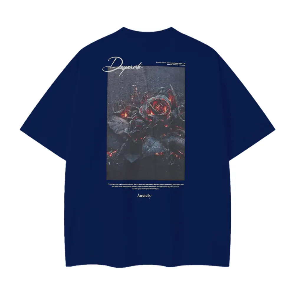 Pure Cotton 260G Flame Rose T-shirt