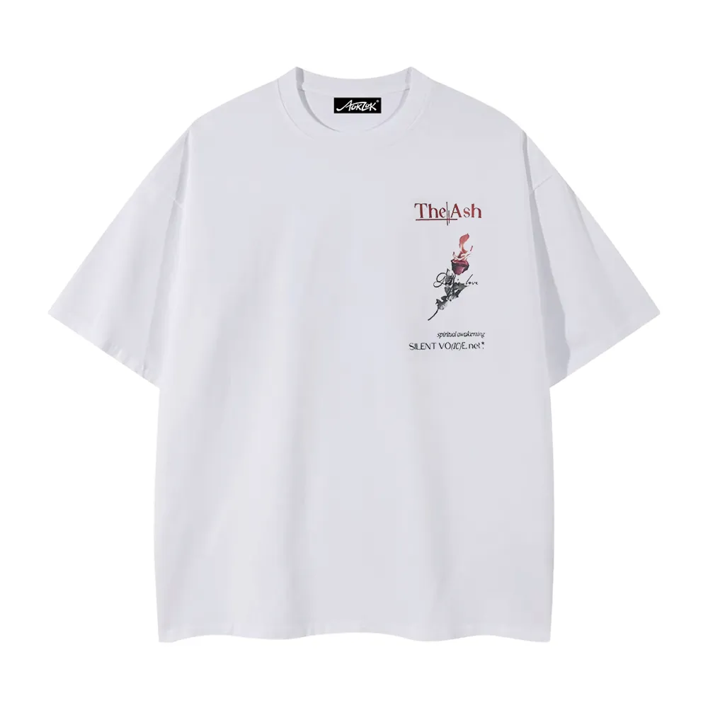 Pure Cotton 260G Flame Rose T-shirt