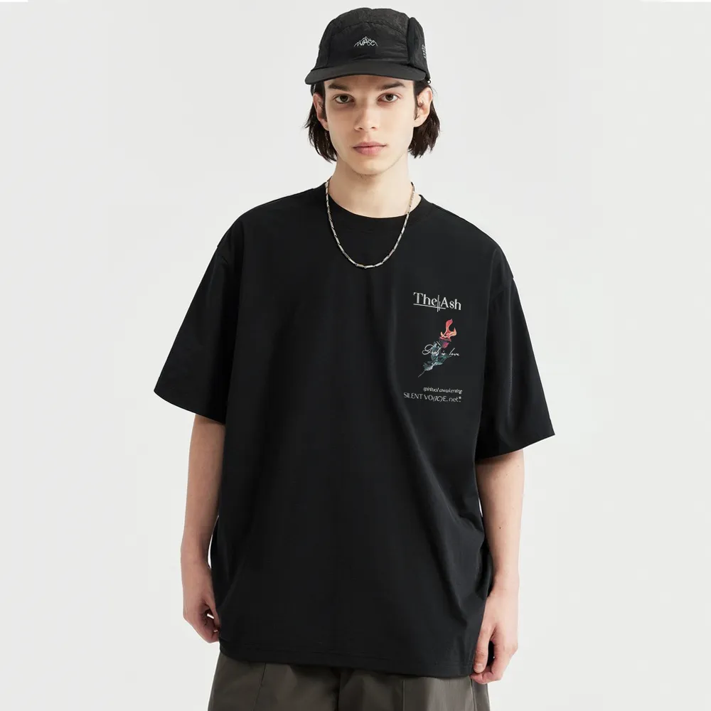 Pure Cotton 260G Flame Rose T-shirt