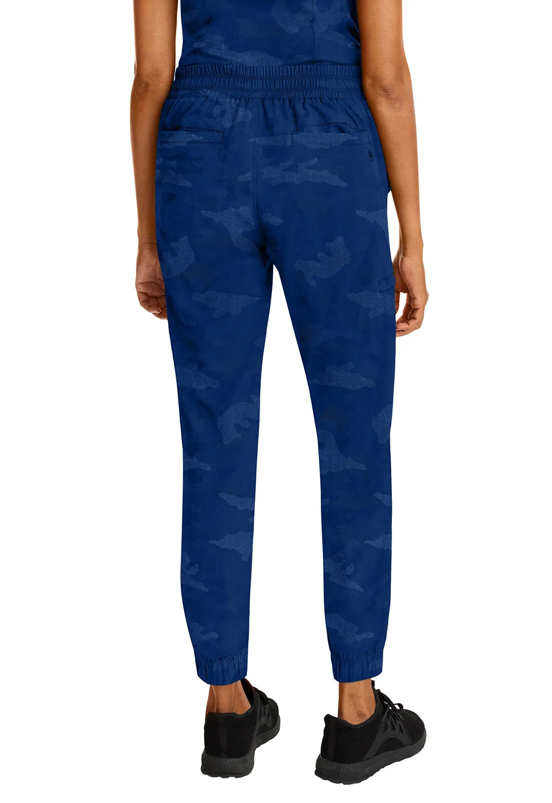 Purple Label Jacquard Tate Jogger Camo Pants Navy