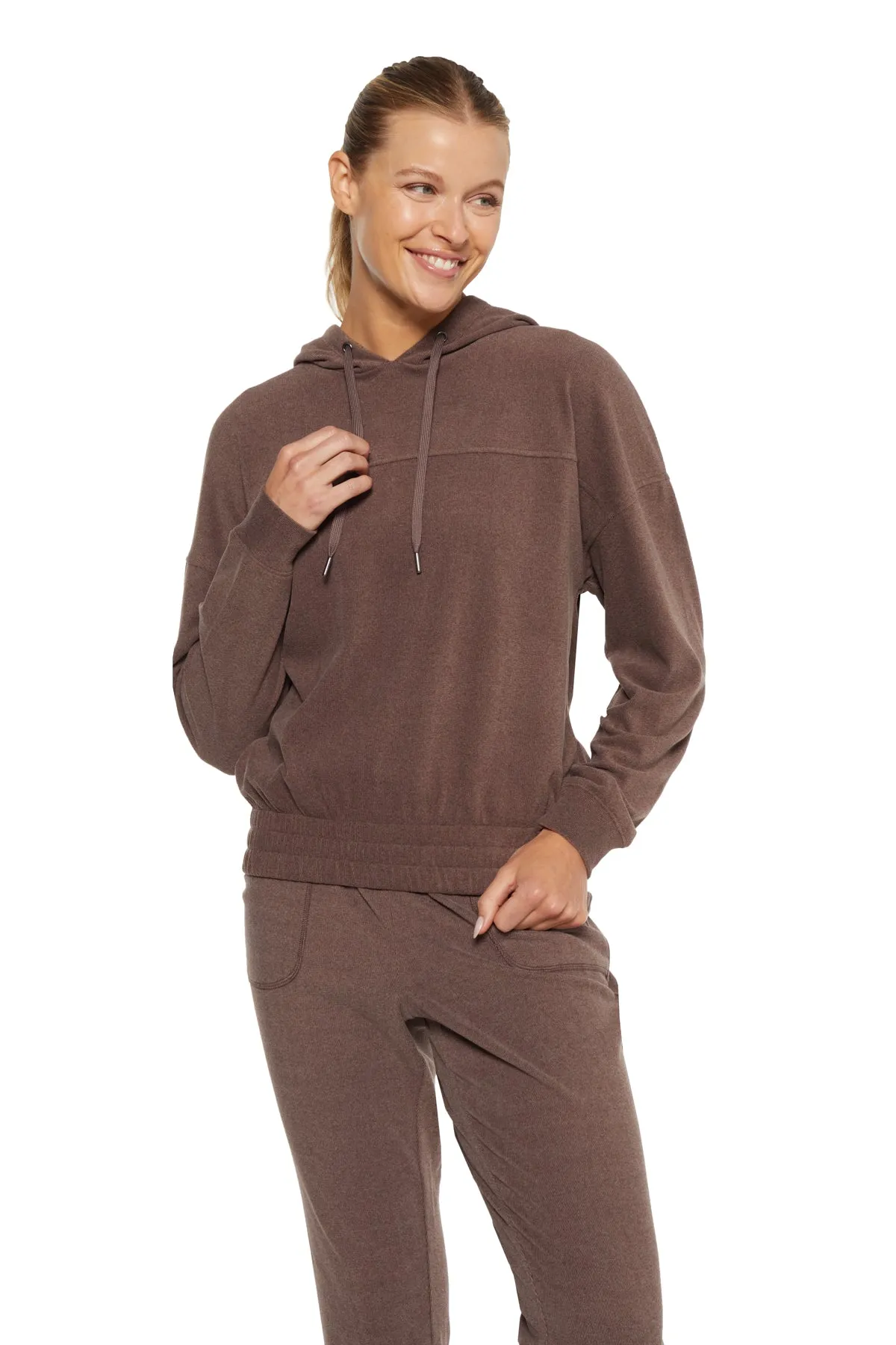 Raegan Hoodie (H. Chocolate Plum)