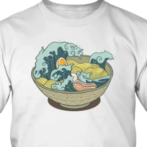 Ramen Ocean T-shirt, Gift for Ramen Lover, Ramen Shirt