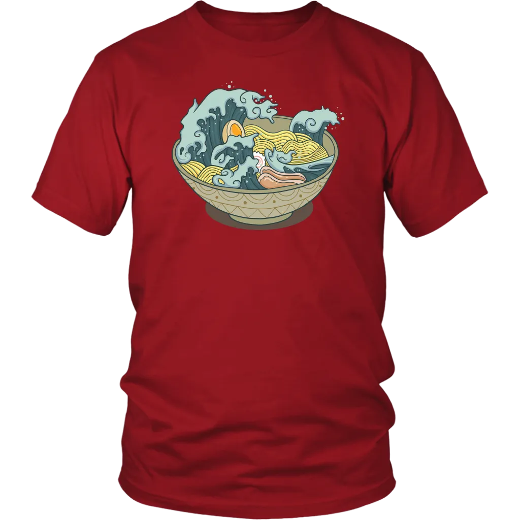 Ramen Ocean T-shirt, Gift for Ramen Lover, Ramen Shirt