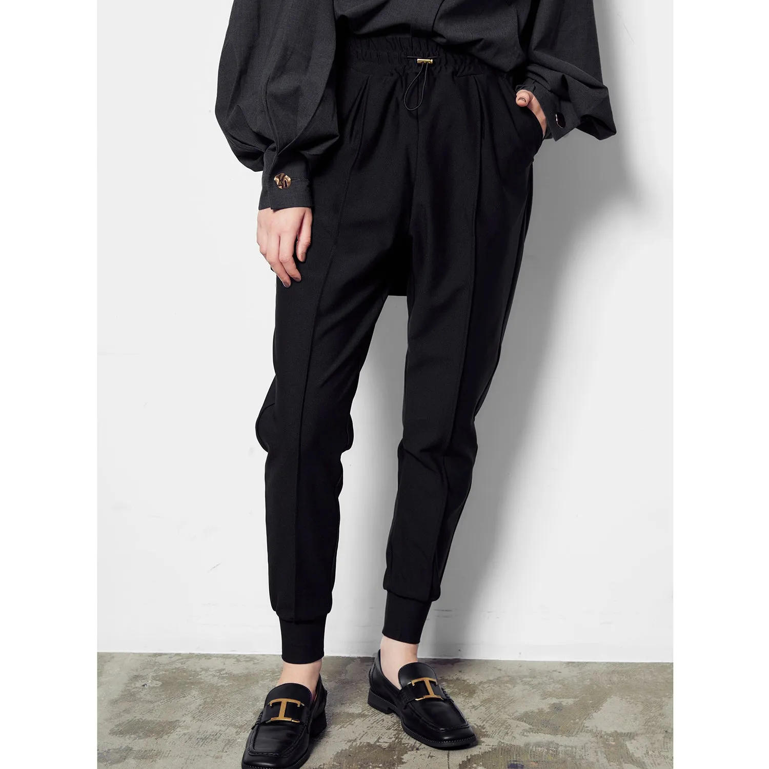 re:I not plus minus | レイノットプラスマイナス　ELASTIC CENTRE SEAM JOGGER PANTS