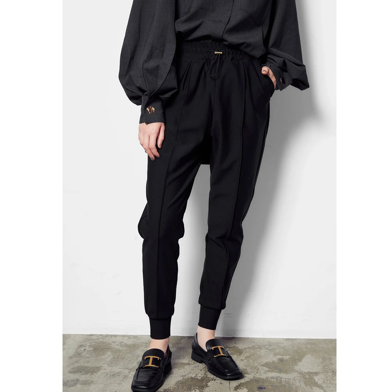 re:I not plus minus | レイノットプラスマイナス　ELASTIC CENTRE SEAM JOGGER PANTS