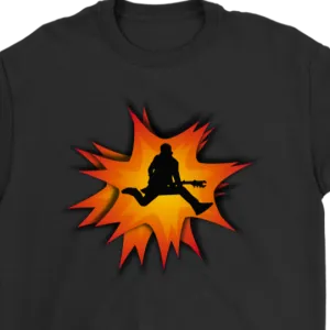 Rock and Roll Explosion T-shirt, Rock and Roll Gift, Gift for Guitarist, Rock and Roll Shirt