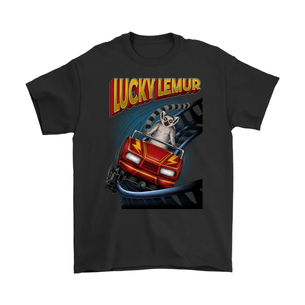 Rollercoaster T-shirt, Funny Lucky Lemur Shirt